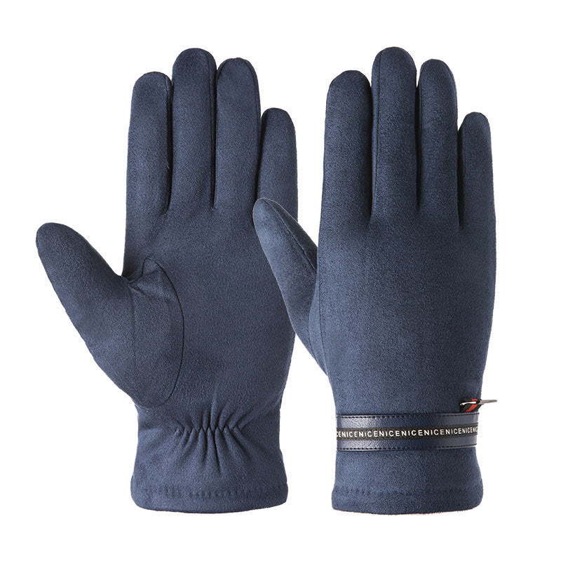 Thick padded warm gloves