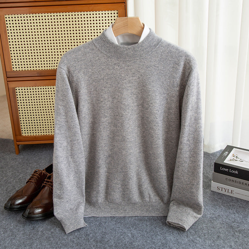 Half-collar Wool Sweater