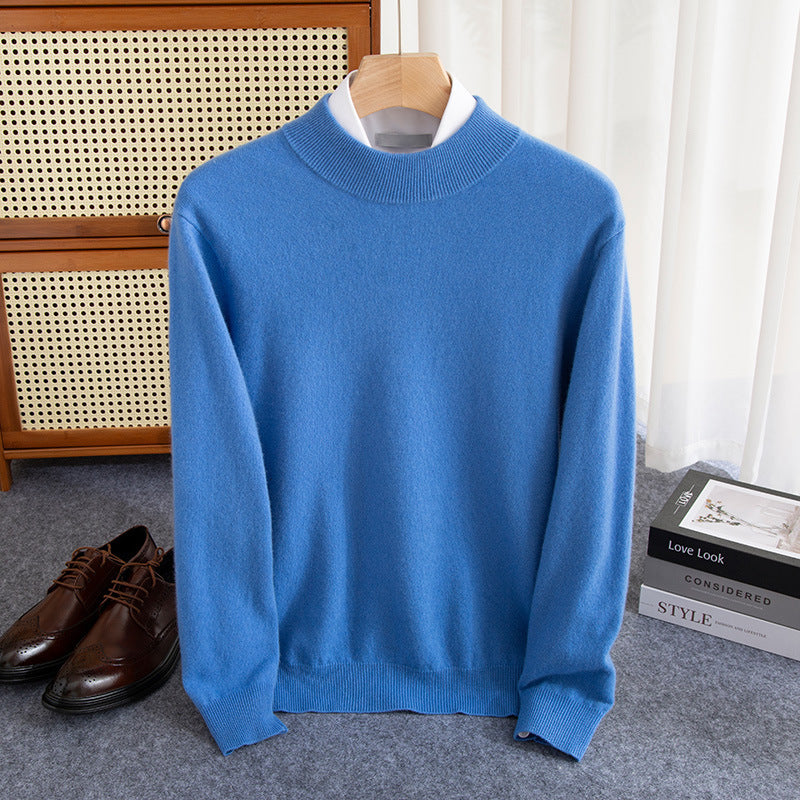 Half-collar Wool Sweater