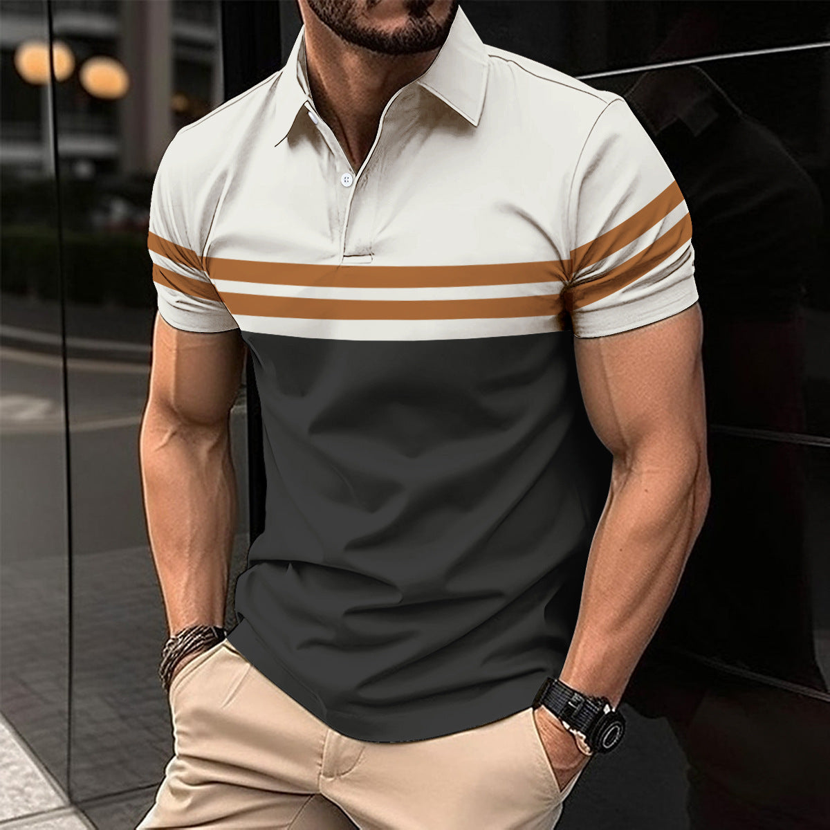 Striped Polo Shirt