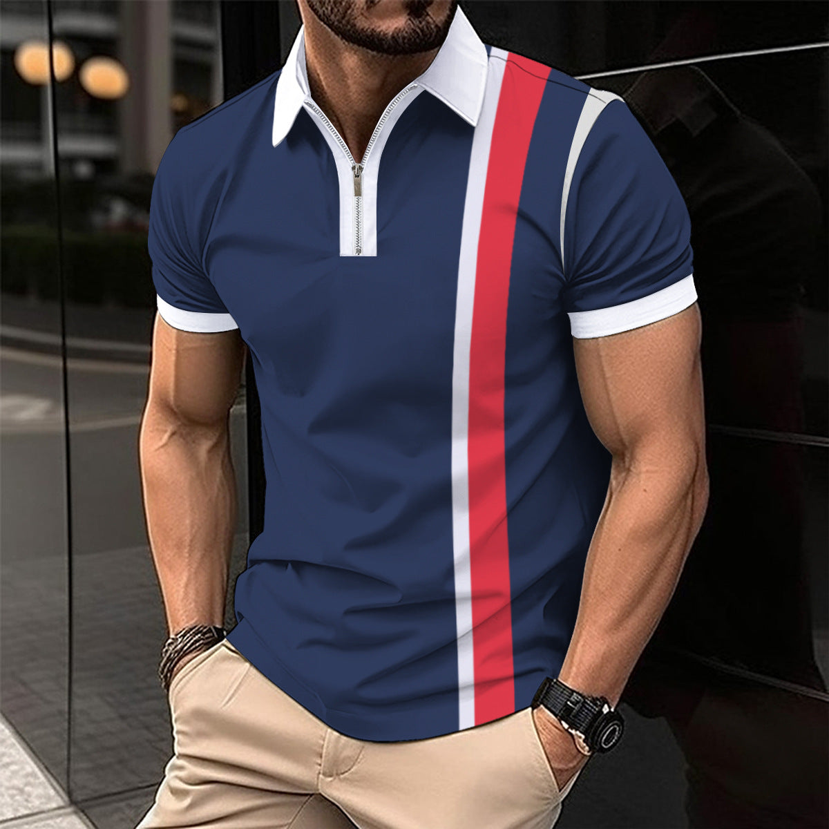 Striped Polo Shirt