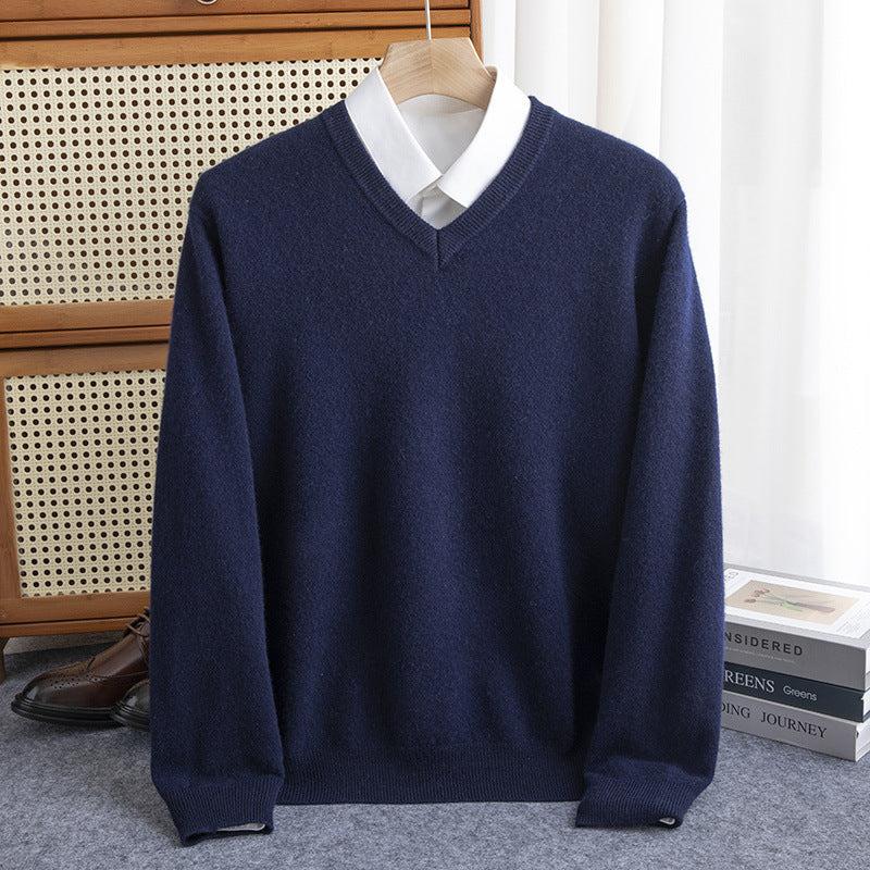 Half-collar Wool Sweater