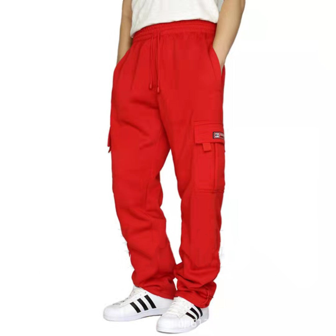 Stretch Elastic Waist Jogger Drawstring Trousers