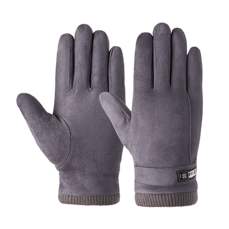 Thick padded warm gloves
