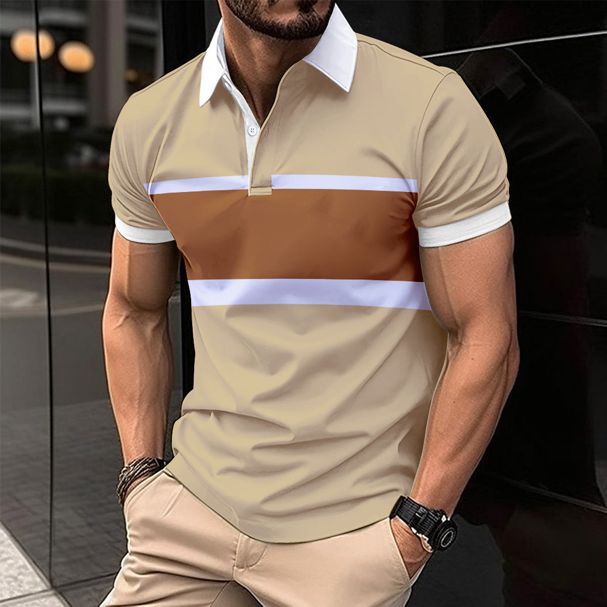 Striped Polo Shirt