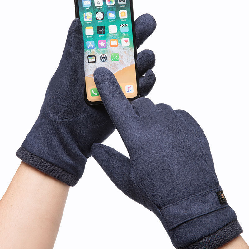 Thick padded warm gloves