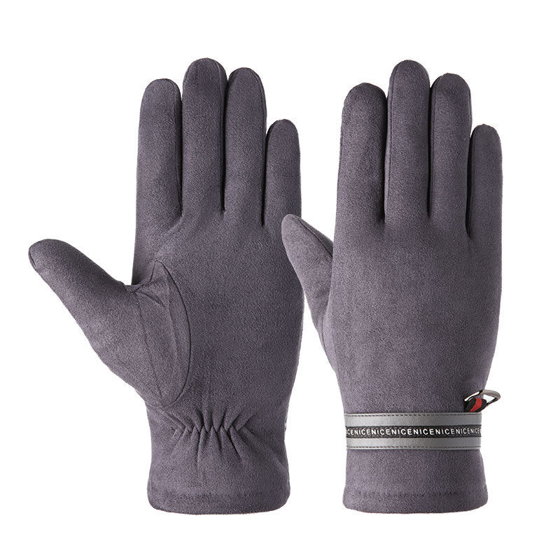Thick padded warm gloves