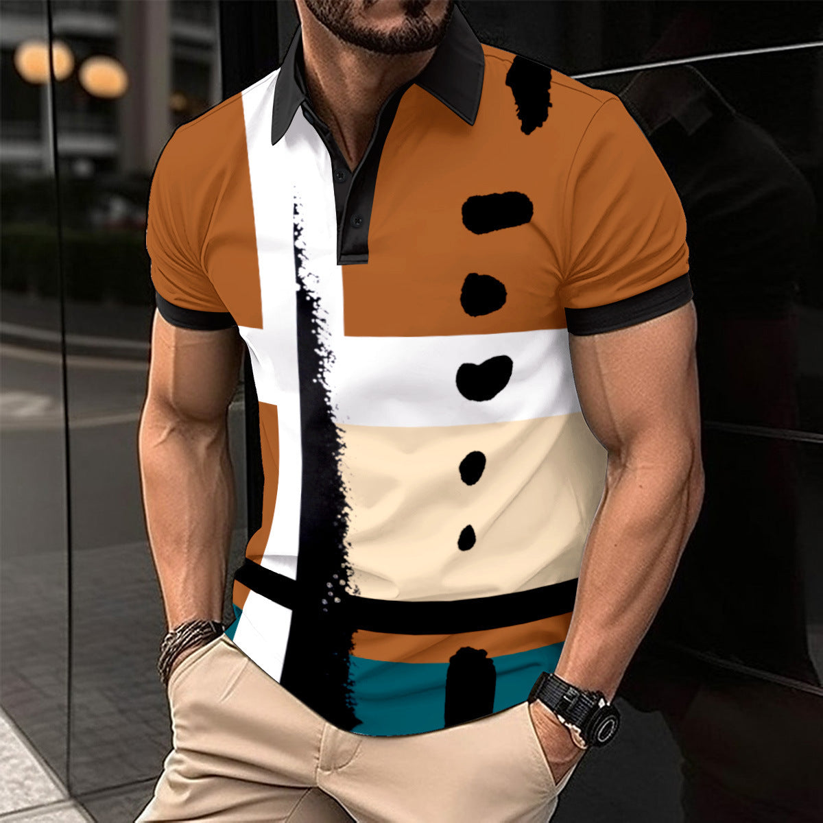 Striped Polo Shirt