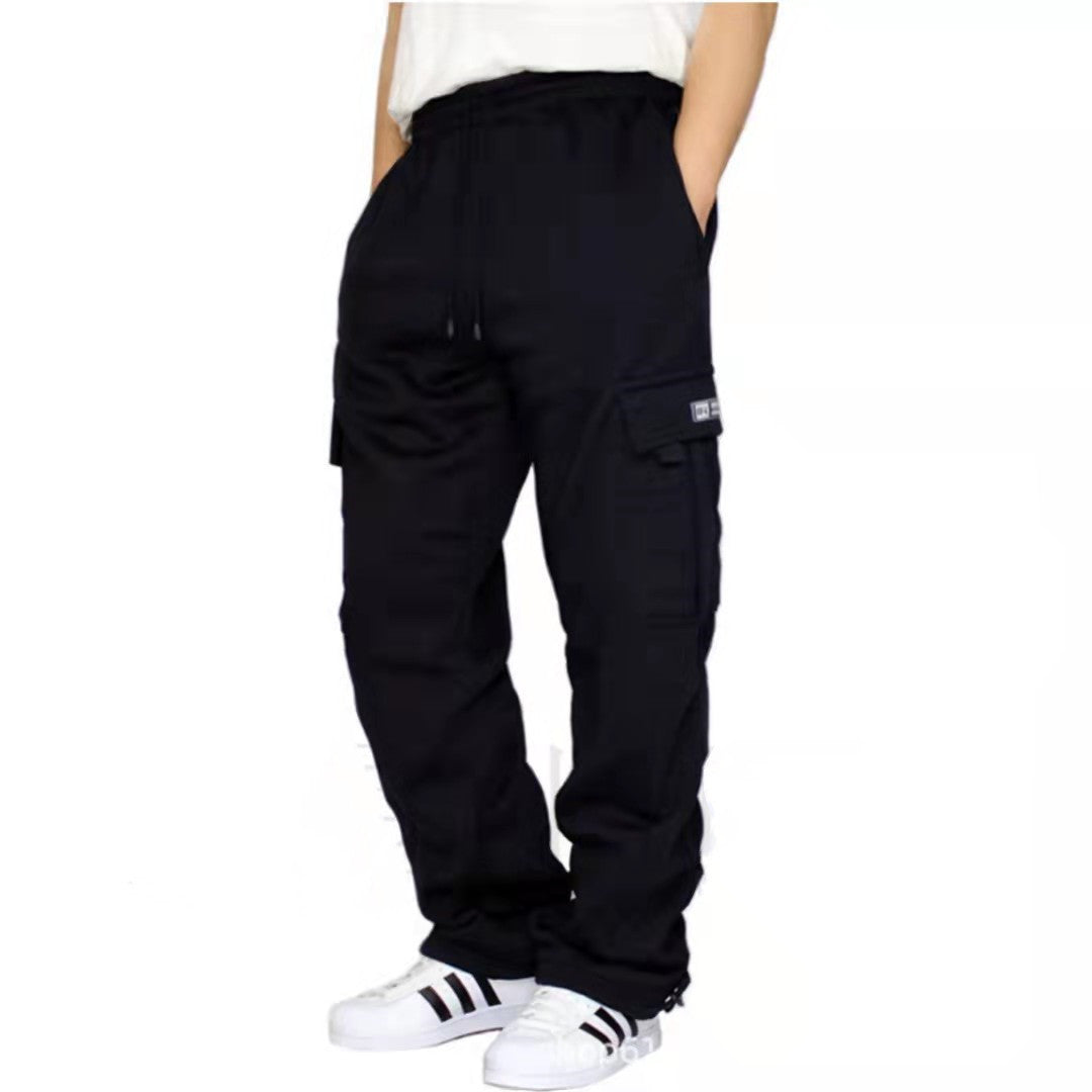 Stretch Elastic Waist Jogger Drawstring Trousers