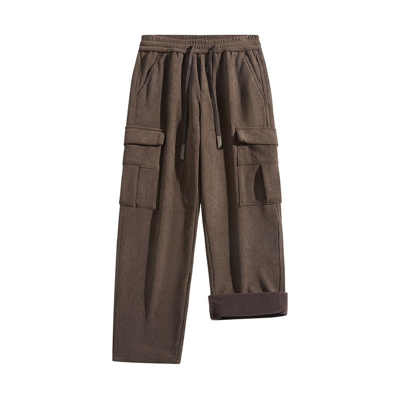 Corduroy Pants Fleece-lined