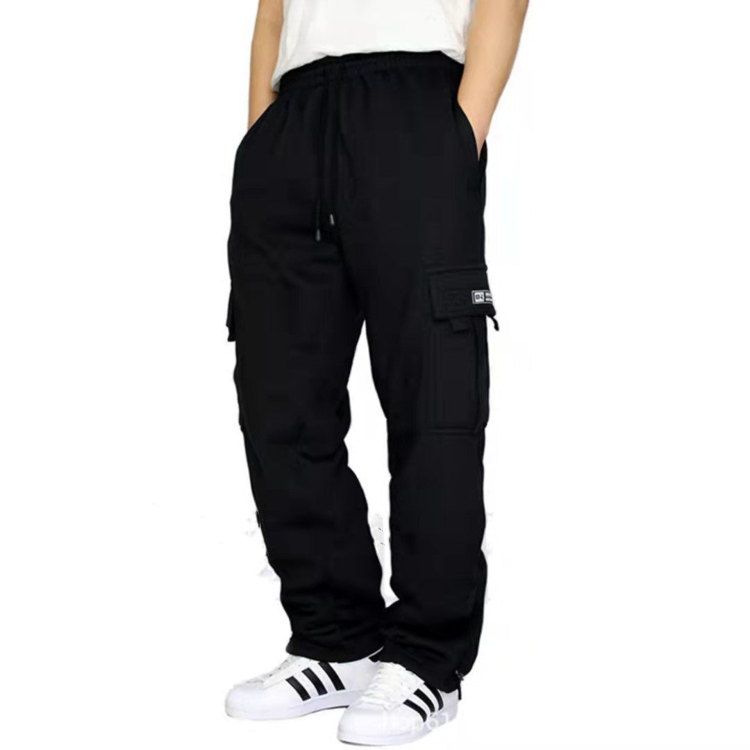 Stretch Elastic Waist Jogger Drawstring Trousers