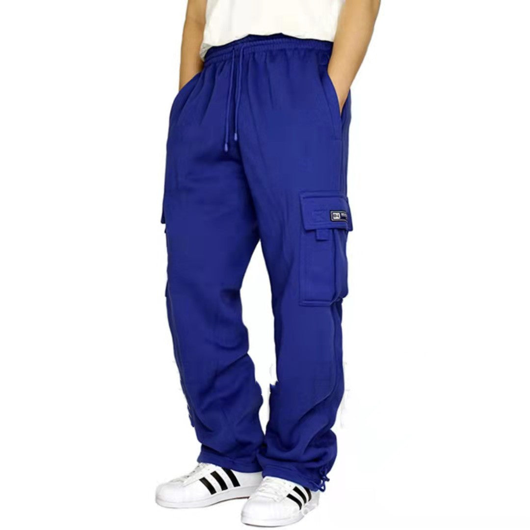 Stretch Elastic Waist Jogger Drawstring Trousers