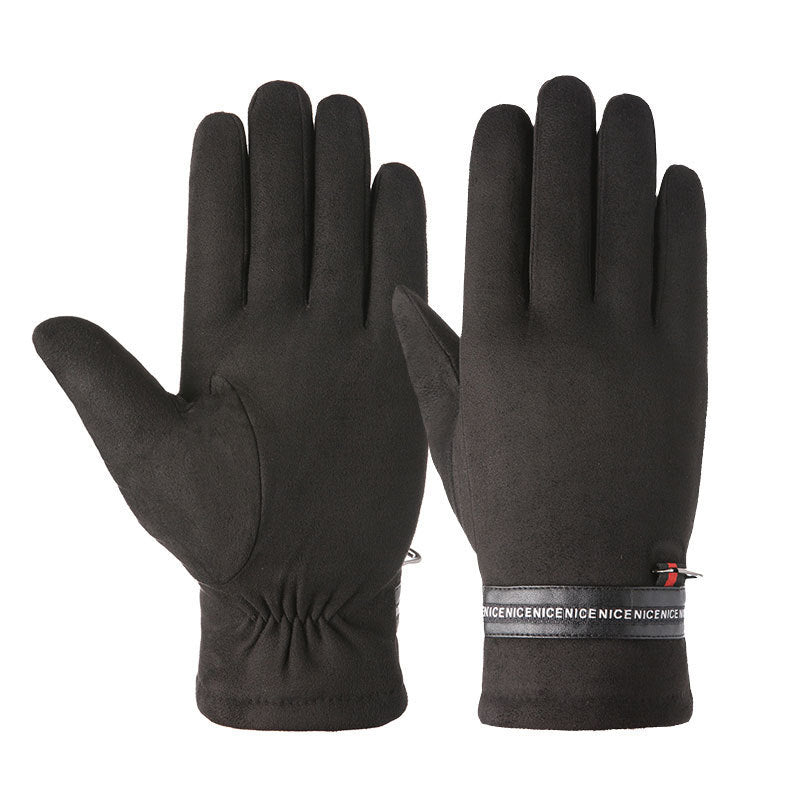 Thick padded warm gloves