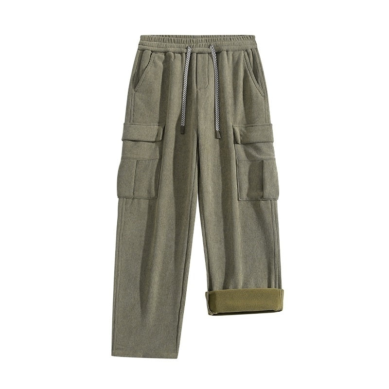 Corduroy Pants Fleece-lined