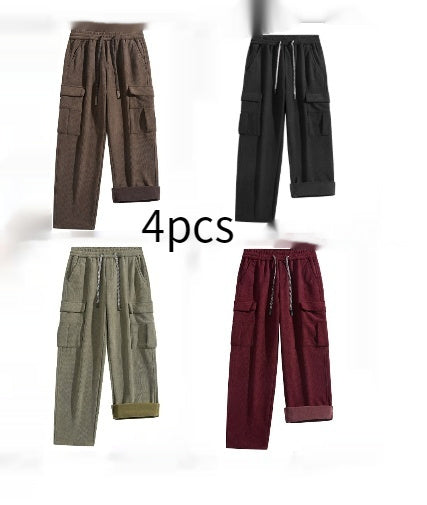 Corduroy Pants Fleece-lined