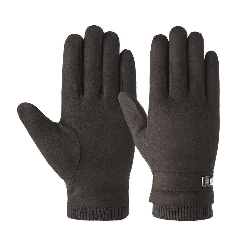 Thick padded warm gloves