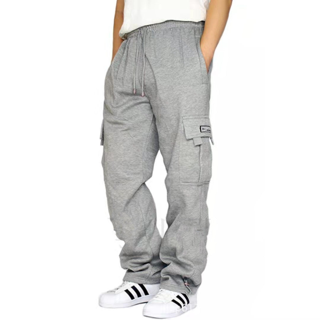 Stretch Elastic Waist Jogger Drawstring Trousers