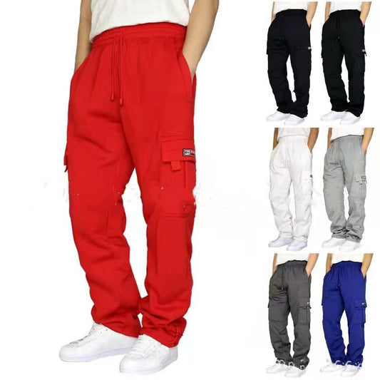 Stretch Elastic Waist Jogger Drawstring Trousers