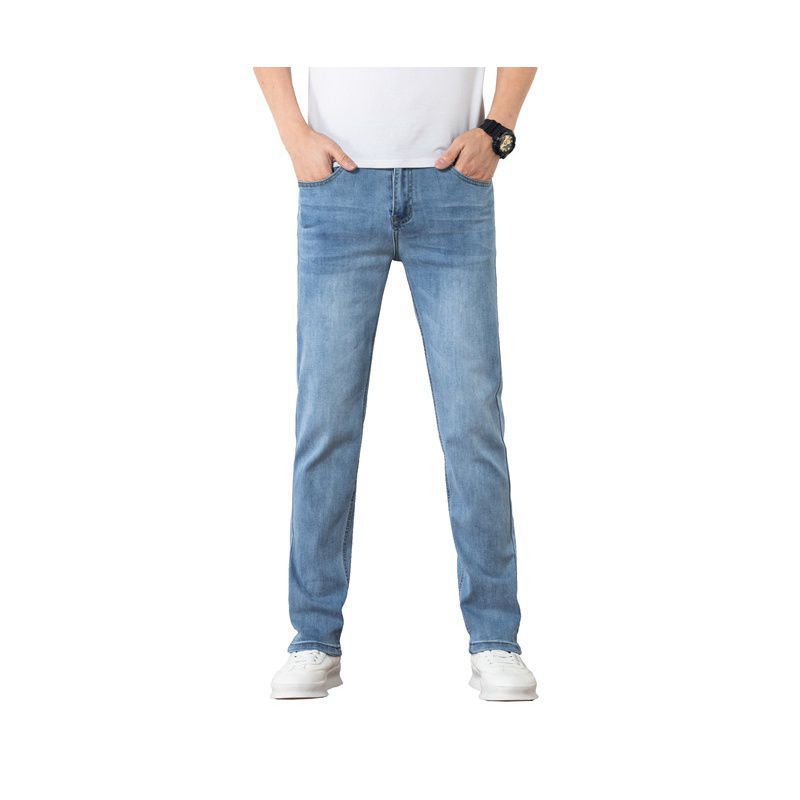 Loose Slim Fit Elastic Jeans