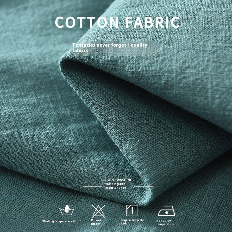 Loose linen blouse with long sleeves