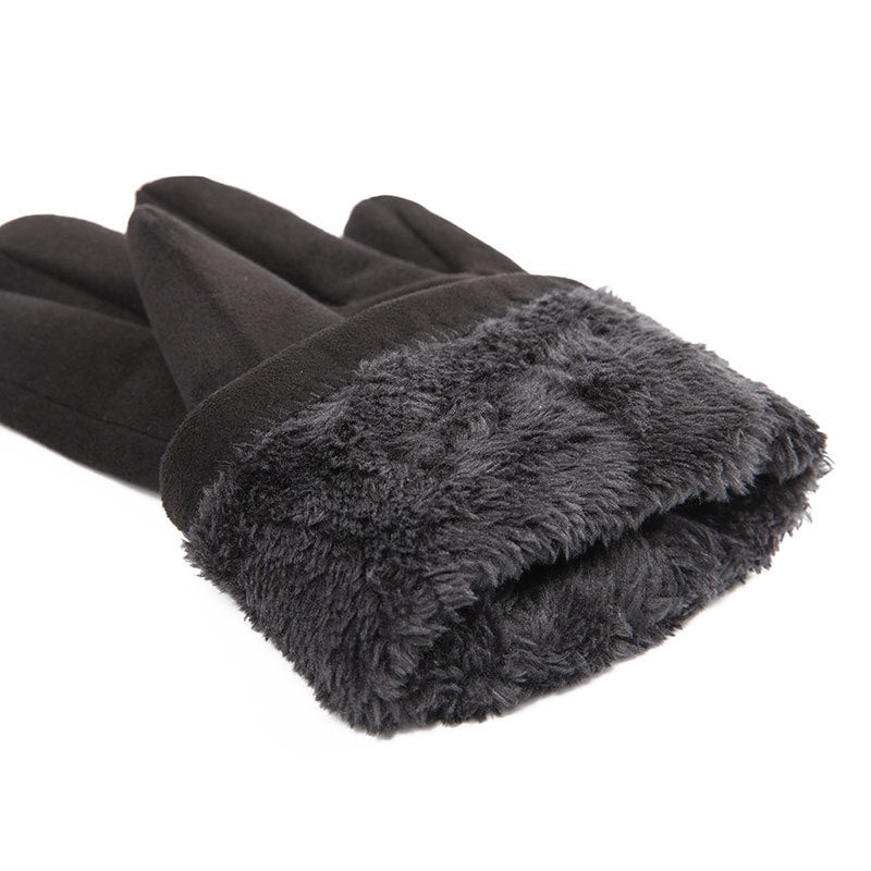 Thick padded warm gloves