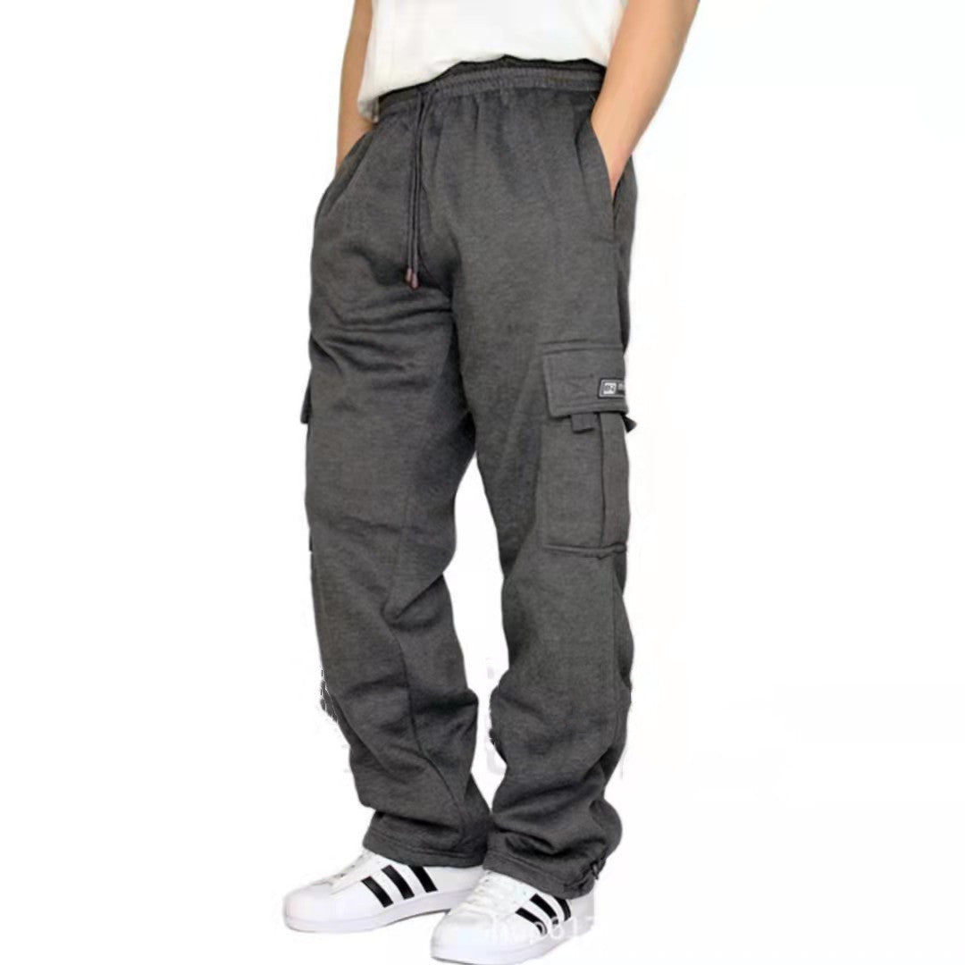 Stretch Elastic Waist Jogger Drawstring Trousers